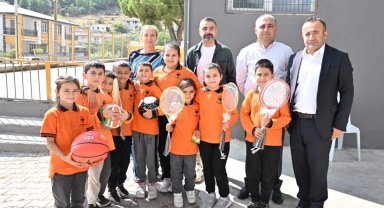 Manisa Büyükşehir'den okulların spor altyapısına takviye