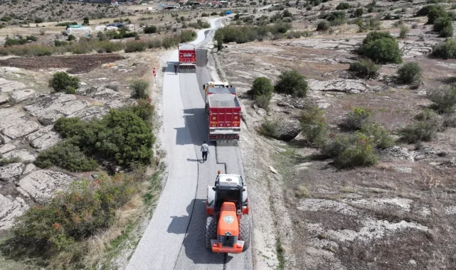 Manisa Kula'da 35 kilometrelik yol yenileniyor
