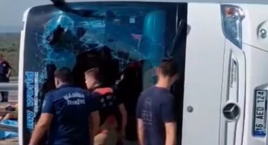 Manisa'da feci kaza! Bursa'dan hareket etmişlerdi... Çok sayıda ölü var!
