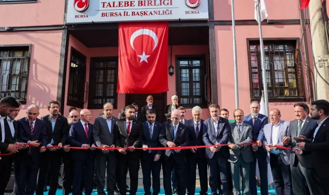 Millî Türk Talebe Birliği Bursa İl Başkanlığı yeni hizmet binası açıldı