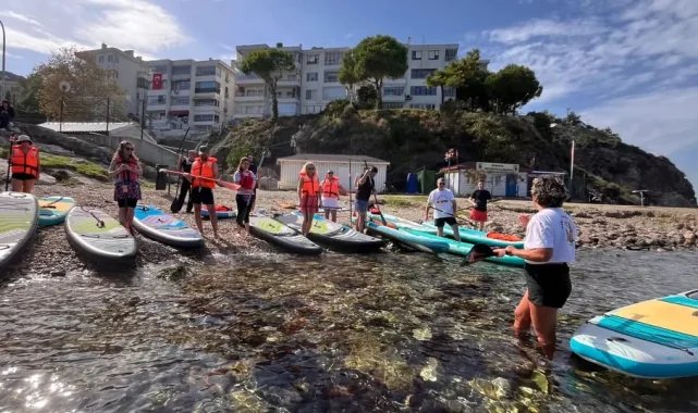 Mudanya'da öğretmenlere deniz üzerinde sürpriz etkinlik