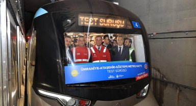 O hatta test sürüşü yapıldı... İstanbul'da metro için geri sayım