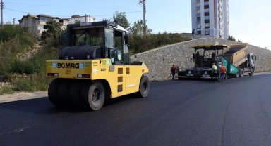 Ordu Fatsa'da asfalt mesaisi devam ediyor