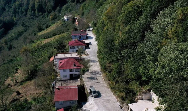 Ordu İkizce'de 1,7 kilometrelik beton yol tamamlandı