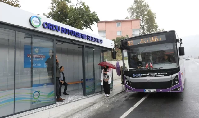 Ordu Şehir Hastanesi'ne modern durak konforu