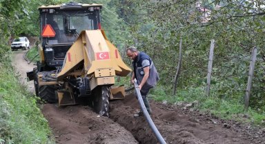 Ordu'da Güvenyurt'a içme suyu hattı