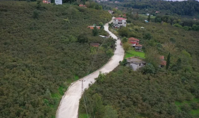 Ordu'da Ünye Çatak'ın yolu yenileniyor