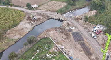 Sakarya'da Beşdeğirmen Köprüsü'ne sağlam temeller