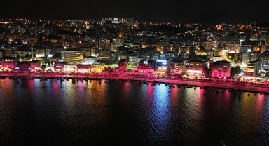 Samsun Atakum sahili pembeye büründü