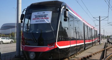 Samsun'a dördüncü yeni tramvay ulaştı