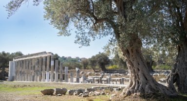 Teos'un taşları 2 bin 200 yıllık tarihi gün yüzüne çıkarıyor