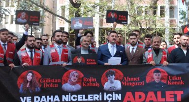 Yeniden Refah Gençlik Kolları'ndan Adalet Bakanlığı önünde "adalet" çağrısı