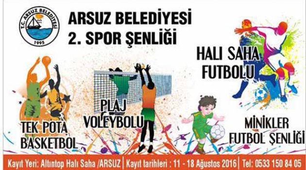 Arsuz’da 2.Spor Şenliği çocukları bekliyor