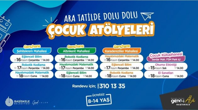 Başiskele'de çocuklar için ara tatil nasıl geçecek?