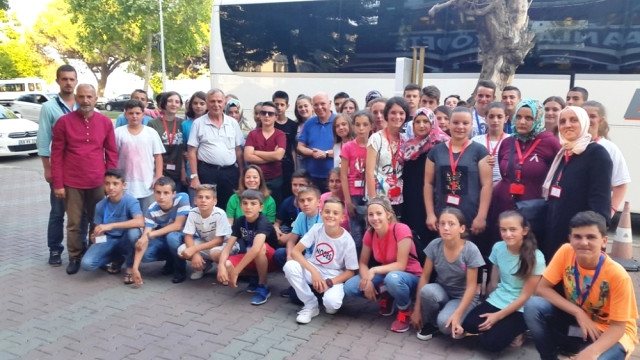 Başkan Eşkinat Makedon Çocukları Ağırladı