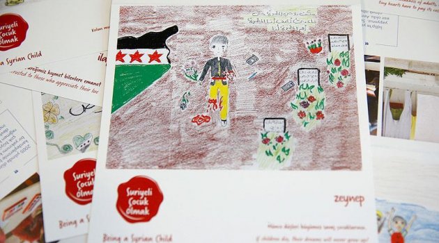 Bayram kartlarınız 'savaşın minik mağdurlarından'