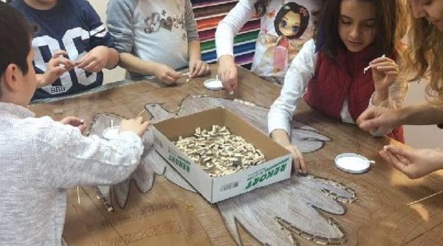 Çanakkale'de Çocuklar Mozaik Sanatını Öğrendi