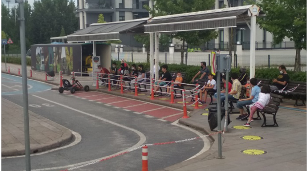Çocuklar Serdivan Trafik Park'ta buluşuyor