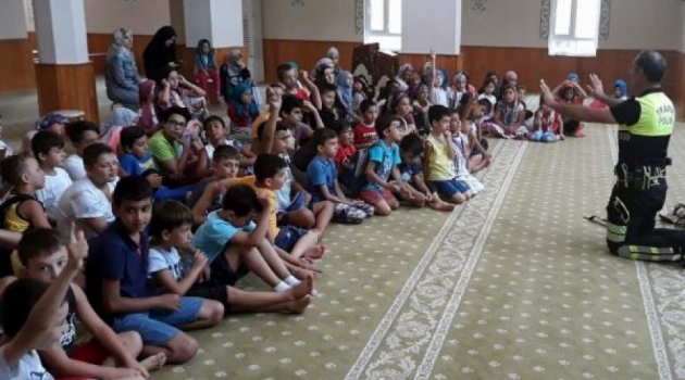 Çocuklara Camilerde Trafik Eğitimi