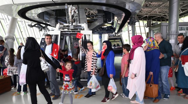 Çocuklara ´ücretsiz´ teleferik