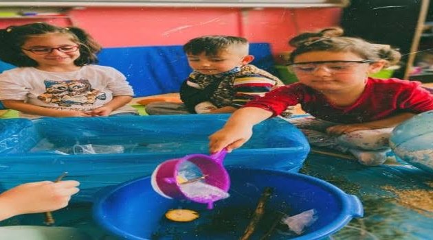 Doğa kirliliği çocuklara anlatılıyor