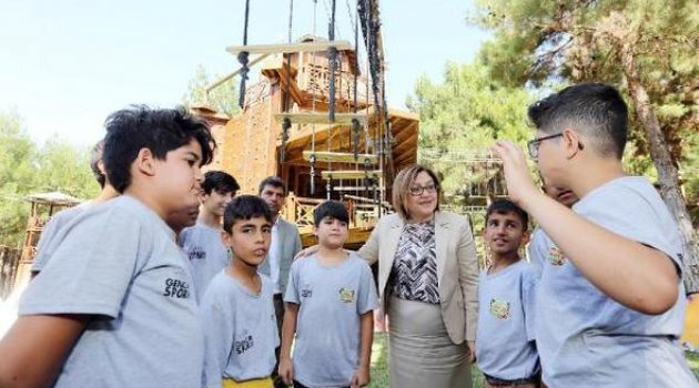 Erikçe Macera Parkı Çocukları Büyülüyor