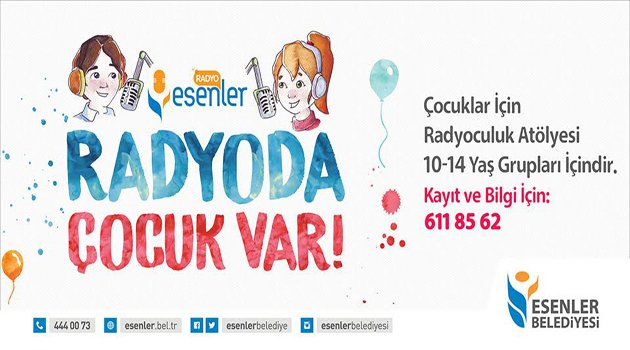 Esenler'de Çocuk Radyocular Yetişiyor