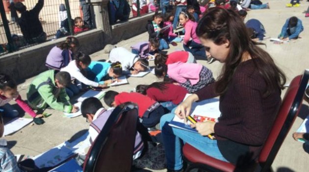 İlkokulda 'Mevsimlik Çocuk İşçileri' Temalı Resim Yarışması Düzenlendi