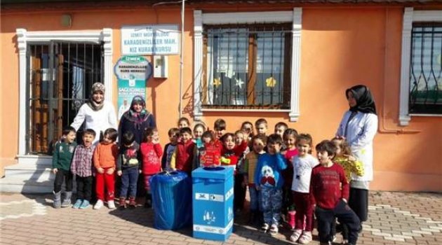 İzmit'te Minik Öğrencilerin Geri Dönüşüm Duyarlılığı
