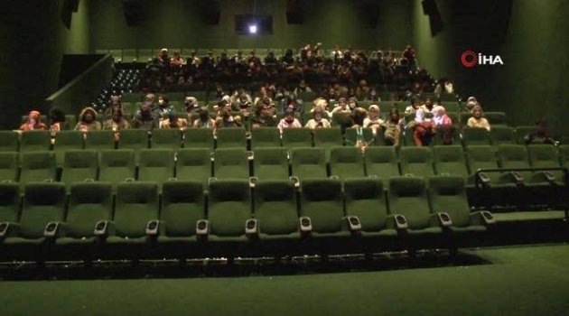 Kırsalda yaşayan çocuklar sinema keyfi yaşadı