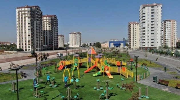 Kocasinan’ın parklarında koronavirüs önlemi