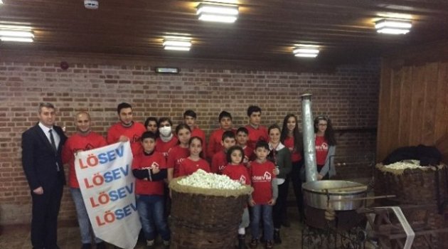 LÖSEV'li çocuklar ipekçiliğin inceliklerini öğrendiler