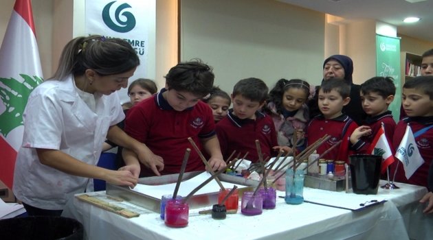 Lübnanlı Çocuklar Ebru Sanatıyla Tanıştı