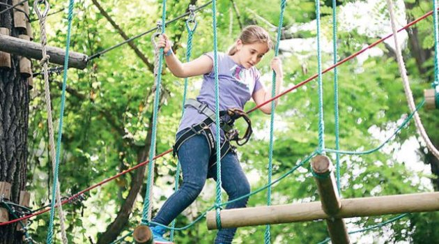 Maslak'ta çocuklar için macera parkı