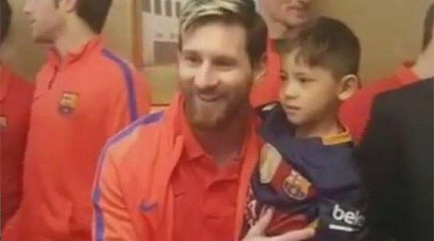 Messi ile minik Murtaza buluştu