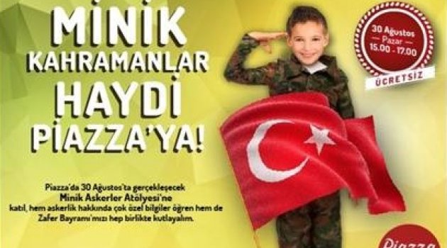 Minik Askerlerle Zafer Bayramı Coşkusu