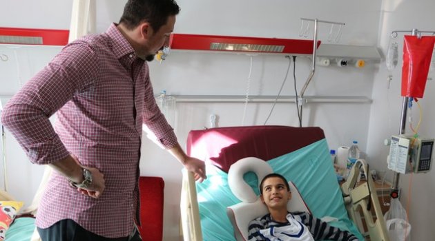 Minik basketçiye ‘dev’ ziyaret
