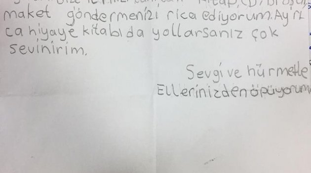 Minik Deniz Belediye'ye Mektup Yazıp Yayın Talebinde Bulundu