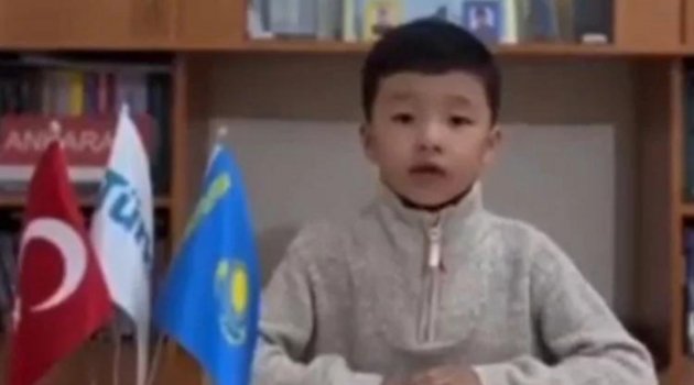 Minik Kazak Türkünden mesaj var