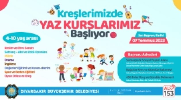 Minikler için yaz kursları başlıyor