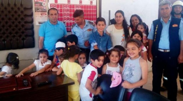 Minikler İtfaiye Daire Başkanlığı’nı ziyaret etti