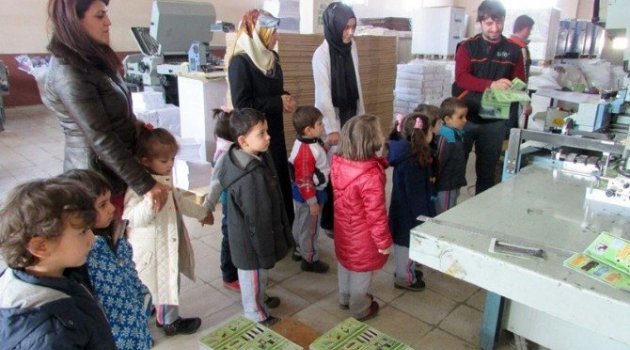 Minikler Kâğıdın Kitaba Dönüşümünü Gözlemlediler