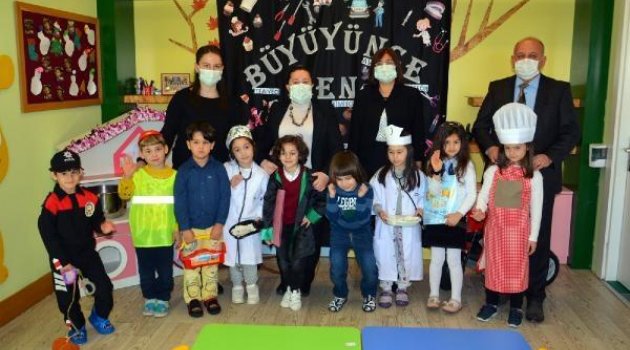 Minikler meslekleri öğrendi