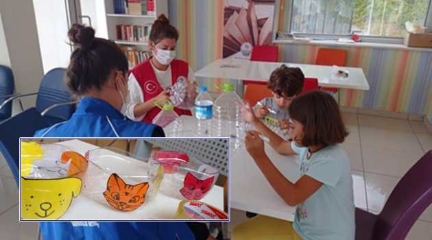 Minikler sokak hayvanları için çalıştılar