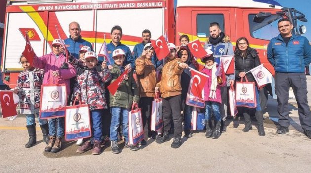 Mülteci Çocuklara Yangın Eğitimi