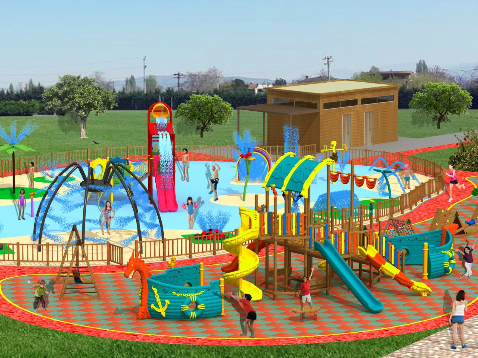 Osmangazi’den Çocuklara Su Oyunları Parkı