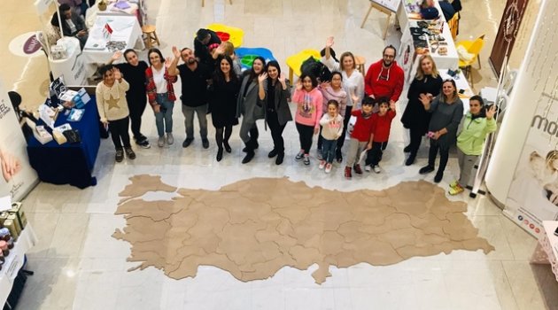 Özel çocuklar için Türkiye haritası oluşturdular