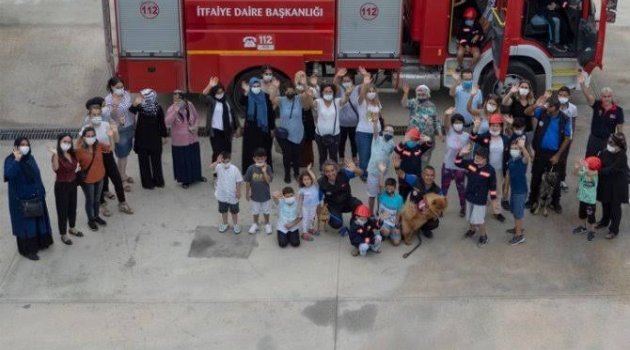 Özel gereksinimli çocuklar, itfaiyeci oldu