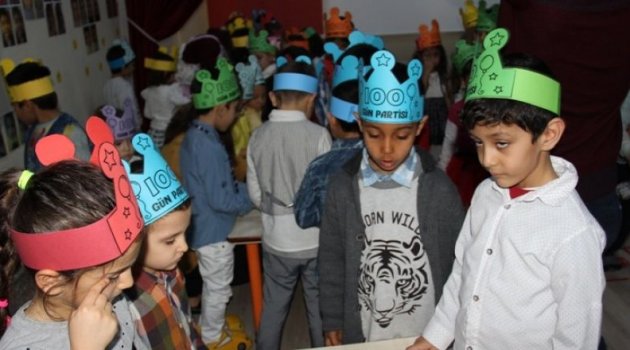 Şadan Doğan Anaokulunda 100’üncü Gün Etkinliği