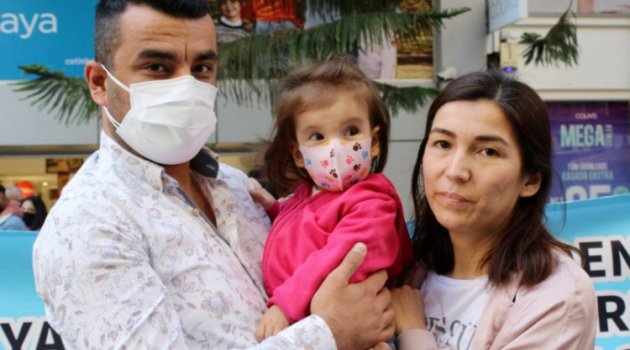 SMA hastası 'Deniz' bebek için broşür dağıttılar